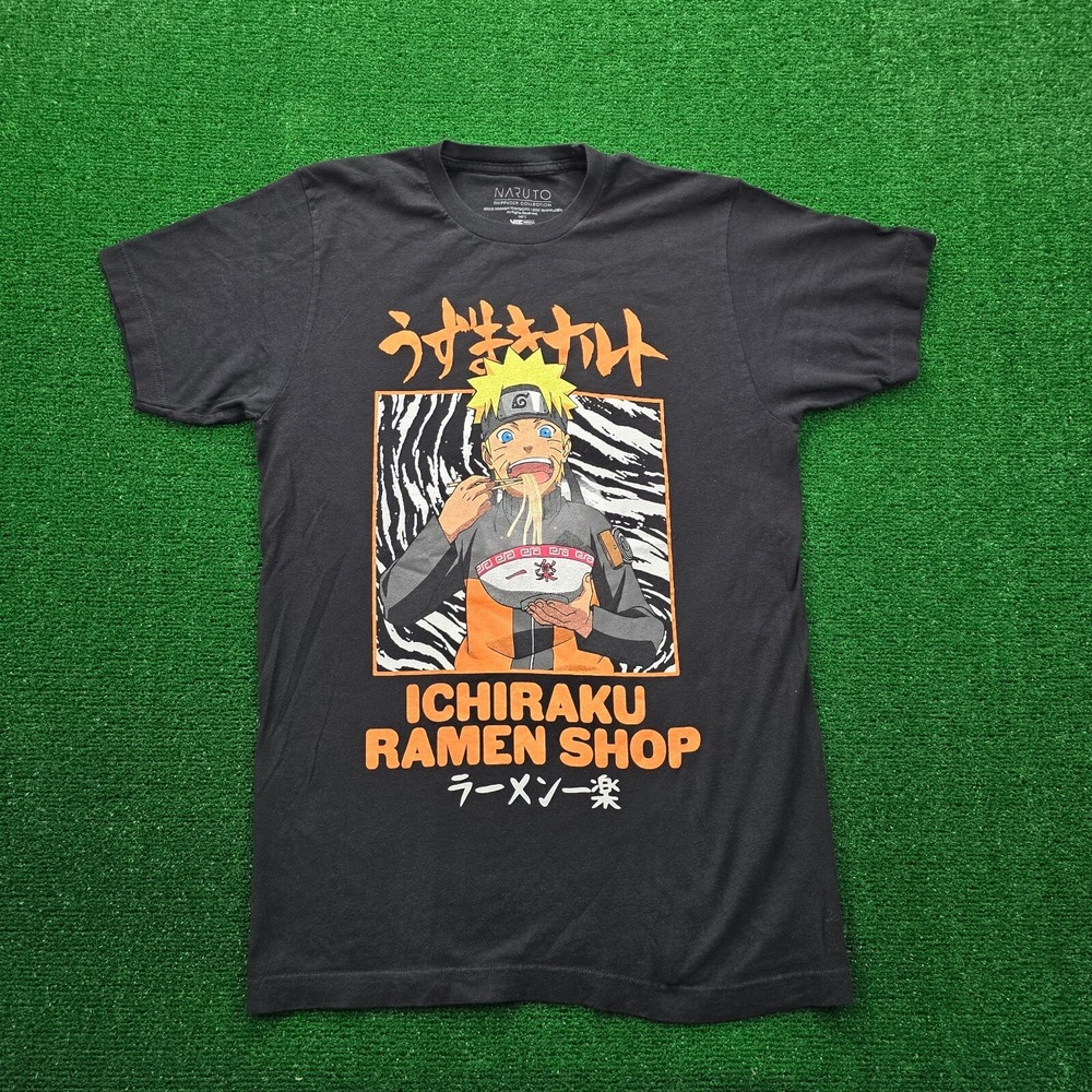 Naruto Shippuden Collection Ichiraku Ramen Shop Graphic Tshirt Mens Medium Black